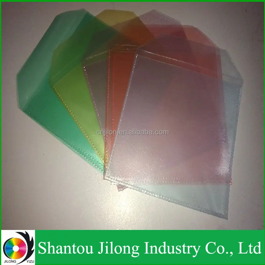 Colorful Vinyl 100micron Clear Plastic Cd Sleeves