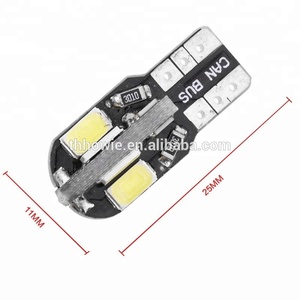 Canbus T10 разъем 8 smd 5630 5730 чип светодиодный автомобильный номерной знак свет W5W 194 лампы 168 без ошибок DC 12 В белая автомобильная лампа для чтения - Product Image 4