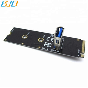 2018 nuevo producto NGFF M.2 para tarjeta adaptadora USB tecla M M.2 SSD Puerto <span class=keywords><strong>USB3</strong></span>.0 Tarjeta de expansión <span class=keywords><strong>PCI</strong></span> riser - Product Image 1