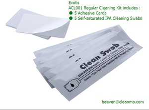 evolis ultraclean kit <span class=keywords><strong>de</strong></span> nettoyage propre acl004 carte t - Product Image 3
