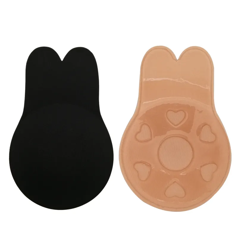 खरगोश कान आकार लिफ्ट और खींच अदृश्य Pasties सिलिकॉन स्तन निपल कवर के लिए महिलाओं निपल कवर स्तन लिफ्ट टेप