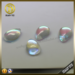 Moda forma de pera grande de piedra de piedra de cristal vidrio dicroico - Product Image 2