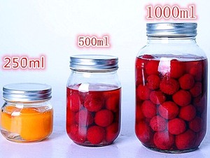 250 ml 500 ml 1000 ml verre clair cachette mason bocaux pour cornichon, miel, confiture avec bouchon à visser couvercles - Product Image 3