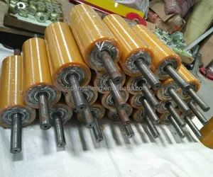 PU polyurethane rubber coated roller