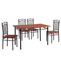 Ensemble Salle à Manger Économique en Métal : 1 Table et 4 Chaises DS-022