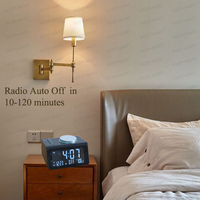 LCD digitale snooze-wekker met dubbele USB-oplader
