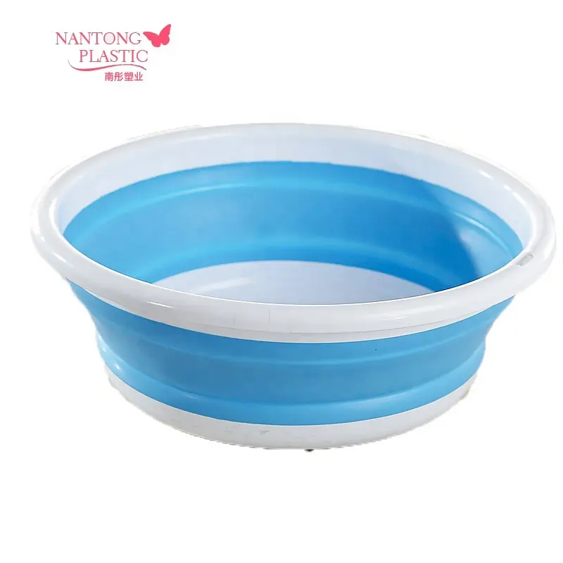 Lavabo En Gros Silicone Pliable Pliable Ménage Silicone En Plastique Dortoir Bassin