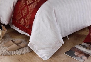 Tessuto a Righe Bianche Personalizzato <span class=keywords><strong>per</strong></span> <span class=keywords><strong>Biancheria</strong></span> da <span class=keywords><strong>Hotel</strong></span> e Uso Domestico - Product Image 3