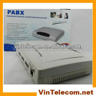 電話交換システム/pabx 4回線および16内線。