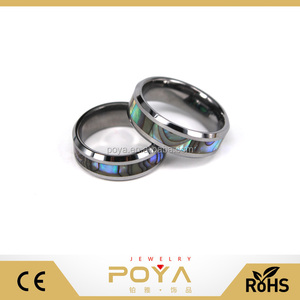 POYA Joyería Para Mujer Para <span class=keywords><strong>Hombre</strong></span> <span class=keywords><strong>de</strong></span> 6-8mm Carburo <span class=keywords><strong>De</strong></span> Tungsteno Anillo <span class=keywords><strong>de</strong></span> Compromiso Alianzas <span class=keywords><strong>de</strong></span> Boda Anillo Con Incrustaciones <span class=keywords><strong>De</strong></span> Concha <span class=keywords><strong>De</strong></span> Abulón - Product Image 1
