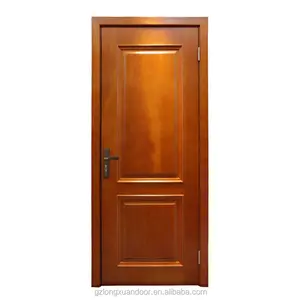 Walnut veneer laminated MDF interior doors design with jamb