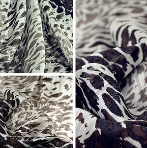 wholesale100% Silk satin Stripe chiffon for dress suit garment