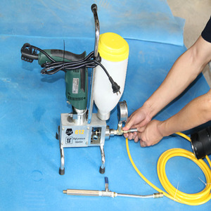 Bơm phun vữa chuyên nghiệp giá <span class=keywords><strong>PU</strong></span> Phụ tùng bê tông bơm bọt polyurethane 3 năm phun bọt cách nhiệt bơm 5M - Product Image 4