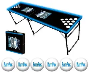 新设计 8ft 便携式折叠 Led 啤酒乒乓游戏桌
