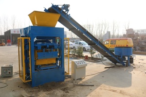<span class=keywords><strong>Beton</strong></span> QTJ4-30 Betonblockherstellungsmaschine Pflastersteinmaschine Mit Stapler - Product Image 3