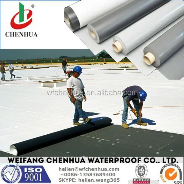 PVC waterproofing plastic membrane  PVC membrane sheet  PVC plastic sheet for waterproofing