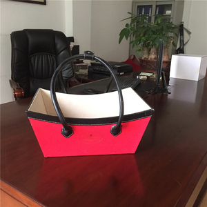 Cesta <span class=keywords><strong>de</strong></span> <span class=keywords><strong>Regalo</strong></span> <span class=keywords><strong>de</strong></span> Diseño en Cuero <span class=keywords><strong>de</strong></span> Lujo, Cesta para Envolver Regalos <span class=keywords><strong>de</strong></span> Navidad, Cesta para Almacenar Alimentos y <span class=keywords><strong>Frutas</strong></span> - Product Image 2
