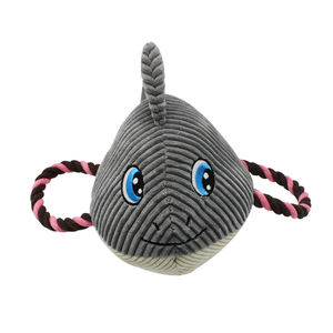 Toptan Pet çevre dostu balık okyanus Squeaky peluş komik interaktif çiğnemek halat ses köpek oyuncak - Product Image 6