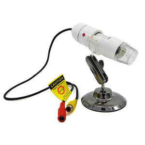 <span class=keywords><strong>Microscope</strong></span> numérique grossissement zoom 25X-400X, Port TV et AV, loupe avec 8 LED, lumière blanche - Product Image 5