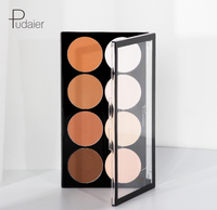 Pudaier 8 couleurs Palette de surligneur longue durée Poudre pressée