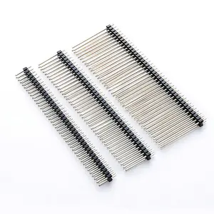 2.54mm double Row Male 2 * 40P Breakaway PCB Board Pin Header Long 11/15/17/19/21/25/30mm Connector Strip Pinheader For Arduino