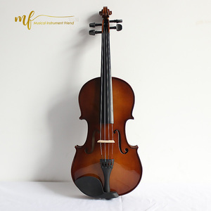 Violon d'étudiant 4/4 en gros avec étui, archet et colophane offerts, table en épicéa semi-solide pour étudiants à petit budget - Product Image 4