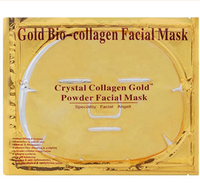 Masque facial en cristal de collagène d'or anti-rides Masque au collagène doré Patch au collagène Base de masque facial