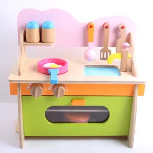 Оптовая продажа, развивающая Маленькая детская деревянная мини-Кухонная игрушка