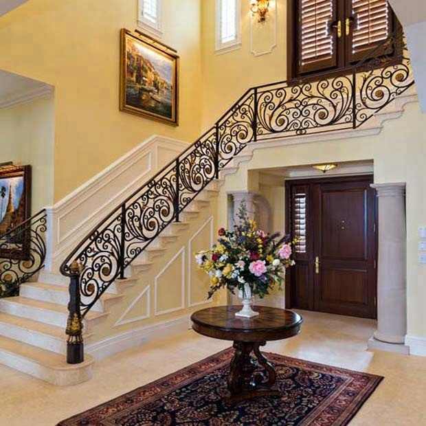 Antique Wrought Iron Stair Railings for Villas & Interiors - Durable ...