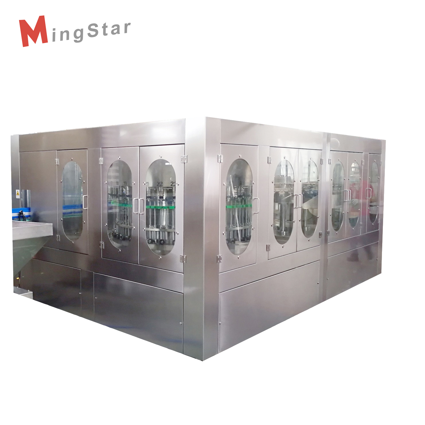 Высококачественная полностью автоматическая высокопроизводительная линия воды из нержавеющей стали для наполнения питьевой воды