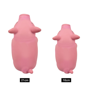 Pembe Yaz Yumuşak Silikon Köpek Kauçuk Domuz Squeak Cızırtılı Çiğnemek Hayvan Köpek Lateks Oyuncaklar - Product Image 6