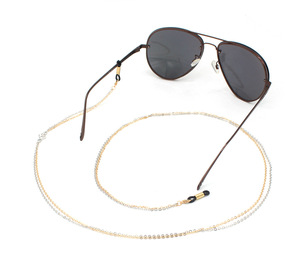Wholesale Silver Gold Fashion Zinc Alloy Eyeglass <strong>Chain</strong> Rustic Beaded Design Customizable Colors for <strong>Glasses</strong> Sunglass <strong>Holder</strong> - Product Image 2