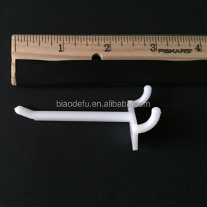 White Plastic <strong>Peg</strong> Kit Shelf Hanger <strong>Pegboard</strong> Hooks Plastic Slatwall Hooks Heavy Duty Display Hooks for Retail - Product Image 3
