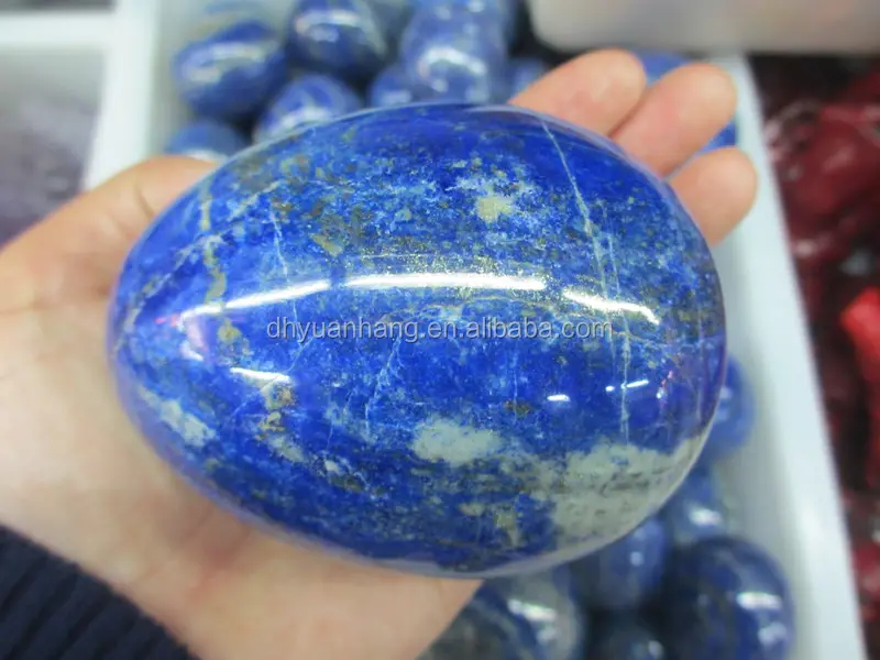 Natural Gran Piedra Lapis Lazuli huevos, cristal natural Gemstone huevos