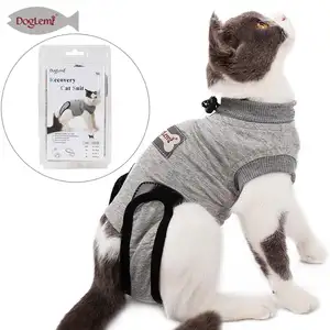 ई कॉलर वैकल्पिक शुद्ध कपास बिल्ली सर्जरी कपड़े पालतू बिल्ली सूट