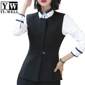 Factory women hotel uniform reception waist coat