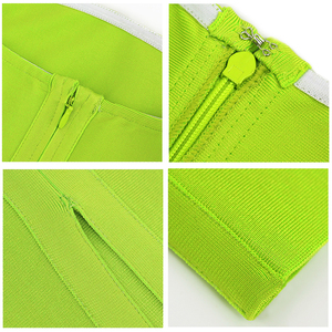 <span class=keywords><strong>ชุด</strong></span>เดรสยาวเปิดหลังเซ็กซี่<span class=keywords><strong>สี</strong></span>เขียวนีออนฤดูหนาวชุดเดรสยาวแบบผ่าเปิดสำหรับงานปาร์ตี้ตอนเย็น - Product Image 6