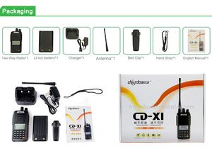 Chierda CD-X1 A Buon Mercato VHF Banda UHF PMR 446 walkie talkie FM Portatile a due vie Radio - Product Image 5