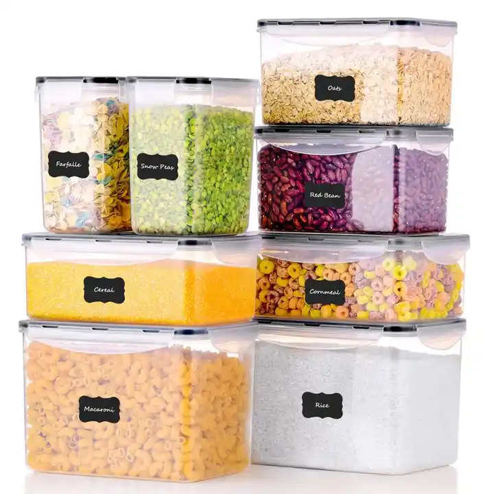 8 pieces pantry food storage containers