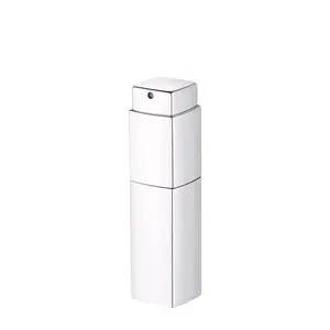 Atomiseur de parfum Vaporisateur de brume de parfum Vaporisateur POMPE Pulvérisateur Verre Métal Twist Recharge Aluminium Cosmétique Sérigraphie Blanc