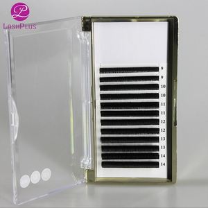 Buena calidad d Curl bifurcado elipse plana extensión de pestañas - Product Image 3