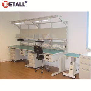 Detall- Standard Workbench Tv Assembly Line Mobile Repair Table Steel Work Bench With Drawers