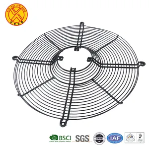 General chrome plated safety fan net cover black stainless steel round fan guard