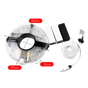 7 Màu Sắc <span class=keywords><strong>LED</strong></span> Đầy Màu Sắc USB Có Thể Sạc Lại Xe Đạp Bánh Xe Trung Tâm Đèn Cảnh Báo An Toàn Và Trang Trí Xe Đạp Nói Đèn - Product Image 3