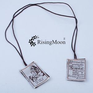 A J rigoroso controllo di qualità fatto A mano in tessuto in poliestere personalizzato religioso scapolare senza medaglia e crocifisso - Product Image 2