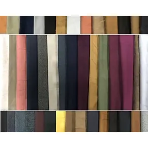 Polyester süet katı örgü giysi kumaşı 200gsm ~ 350gsm 62 "/63"