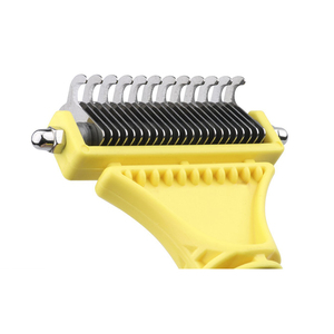 Ev hayvanı tırnak törpüsü çift taraflı diş güvenli astar Dematting Rake fırça tarak köpekler paspaslar Tangles kaldırma - Product Image 3