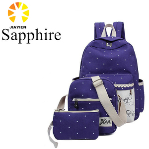 Leaper engrosamiento lienzo hombro bolsa de ordenador portátil mochila escolar bolso causal - Product Image 6