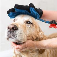 Outils de toilettage pour animaux de compagnie, brosse de massage pour chien et chat, pulvérisateur de douche, gant de brossage pour enlever les poils, gant de bain en silicone pour animaux de compagnie