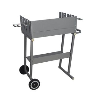 Al aire libre comercial <span class=keywords><strong>carbón</strong></span> en forma de H de la parrilla de <span class=keywords><strong>barbacoa</strong></span> con rueda - Product Image 3